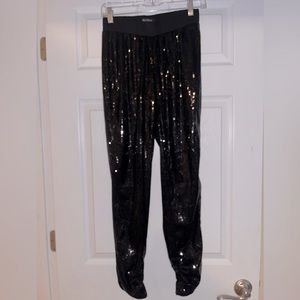 WHBM Black Sequin Pants